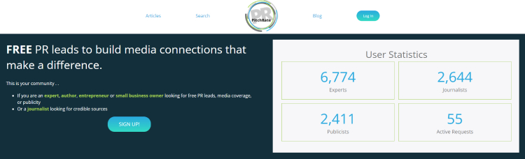 PitchRate Homepage