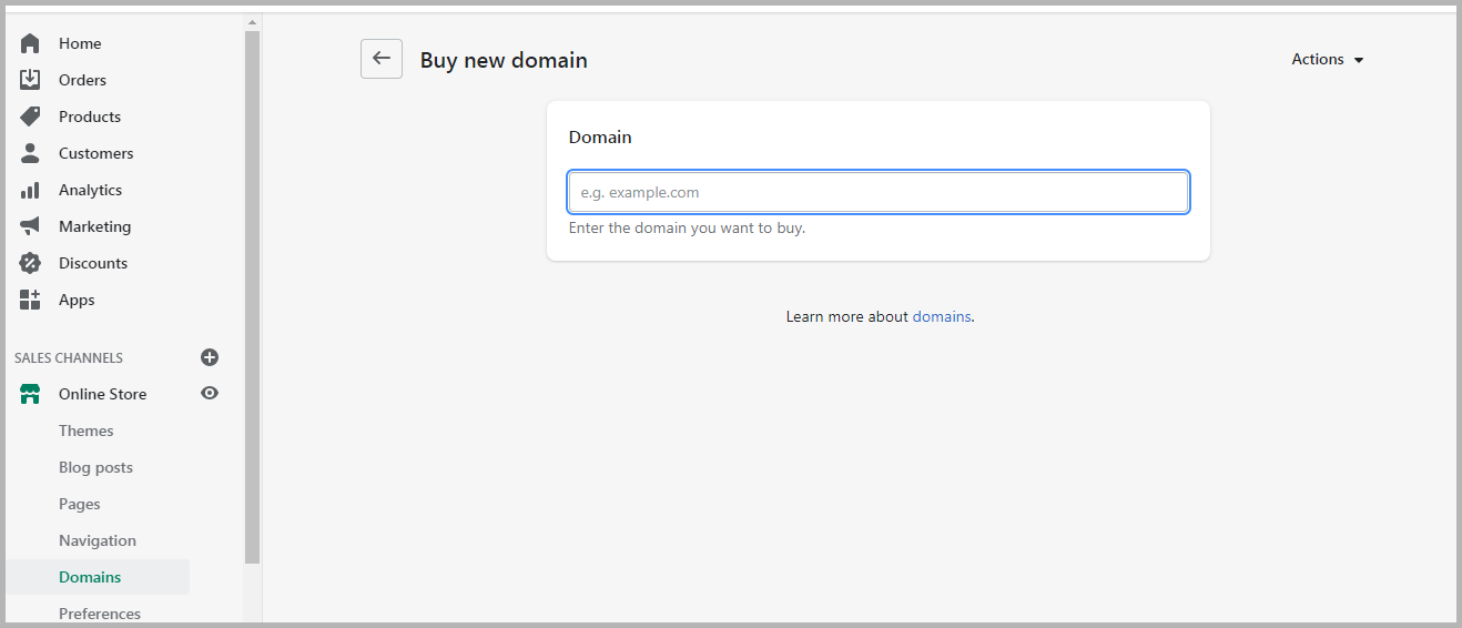 Set up Domain Name